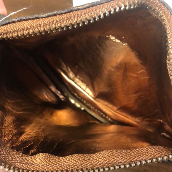 MICHAEL KORS MK Monogram Tan Brown Crossbody Bag with Two Tone Metal Hardware - Picture 16 of 17